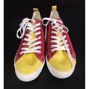 Skicks Red/Yellow Unisex Shoes/ Sneakers Size W-12/M-10 SKU 2142